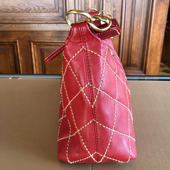 Chanel Red Wild Stitch Satchel - Picture 10 of 14